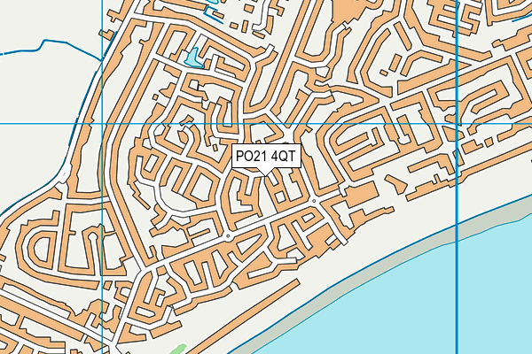 PO21 4QT map - OS VectorMap District (Ordnance Survey)