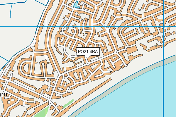 PO21 4RA map - OS VectorMap District (Ordnance Survey)