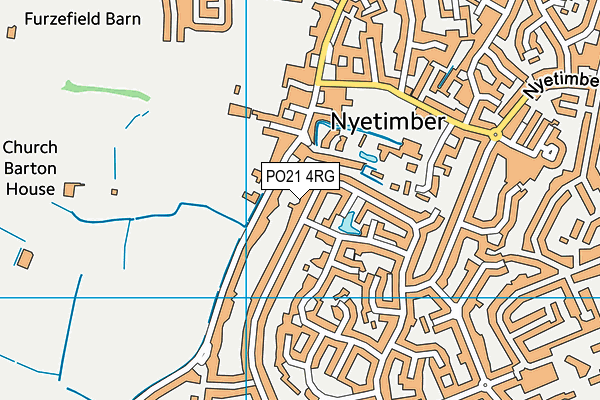 PO21 4RG map - OS VectorMap District (Ordnance Survey)