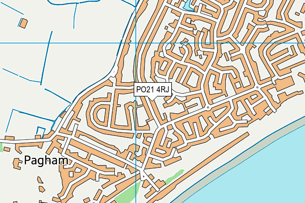 PO21 4RJ map - OS VectorMap District (Ordnance Survey)