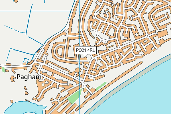 PO21 4RL map - OS VectorMap District (Ordnance Survey)