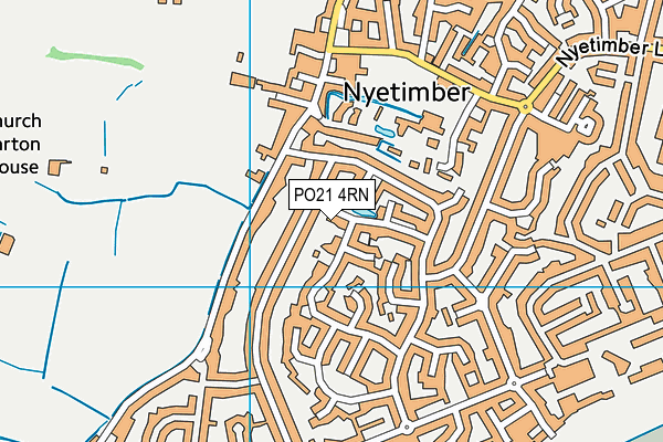 PO21 4RN map - OS VectorMap District (Ordnance Survey)