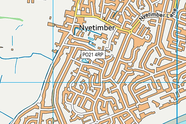 PO21 4RP map - OS VectorMap District (Ordnance Survey)