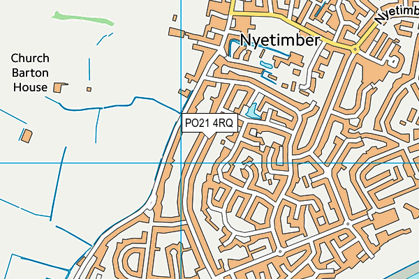 PO21 4RQ map - OS VectorMap District (Ordnance Survey)