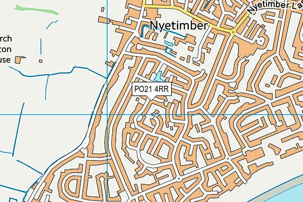 PO21 4RR map - OS VectorMap District (Ordnance Survey)