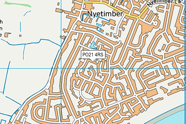 PO21 4RS map - OS VectorMap District (Ordnance Survey)