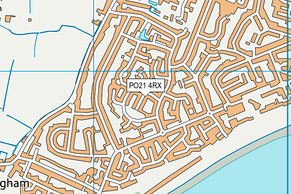PO21 4RX map - OS VectorMap District (Ordnance Survey)