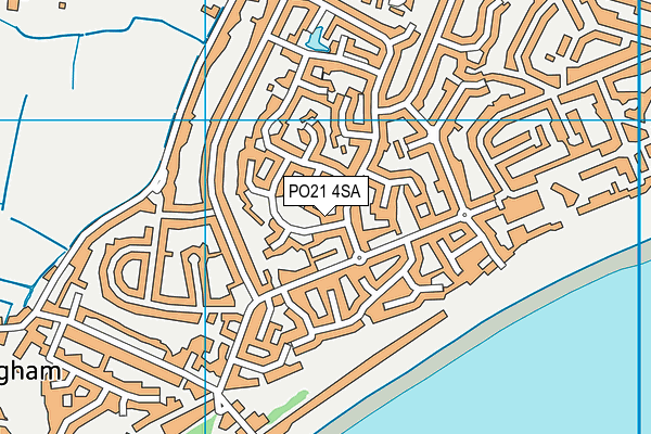 PO21 4SA map - OS VectorMap District (Ordnance Survey)