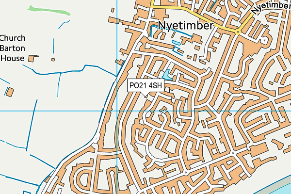 PO21 4SH map - OS VectorMap District (Ordnance Survey)