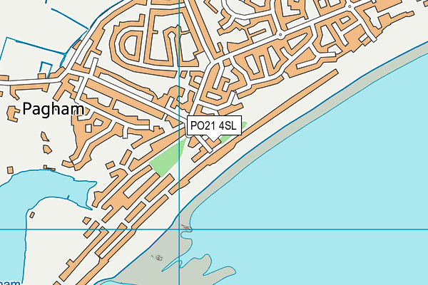 PO21 4SL map - OS VectorMap District (Ordnance Survey)