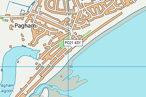 PO21 4SY map - OS VectorMap District (Ordnance Survey)