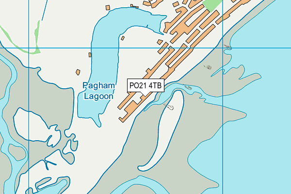 PO21 4TB map - OS VectorMap District (Ordnance Survey)