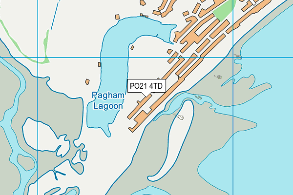 PO21 4TD map - OS VectorMap District (Ordnance Survey)