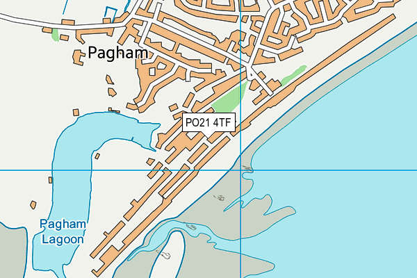 PO21 4TF map - OS VectorMap District (Ordnance Survey)