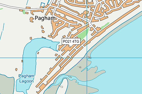 PO21 4TG map - OS VectorMap District (Ordnance Survey)