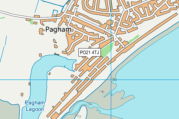 PO21 4TJ map - OS VectorMap District (Ordnance Survey)