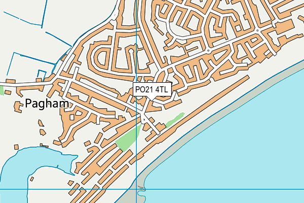 PO21 4TL map - OS VectorMap District (Ordnance Survey)