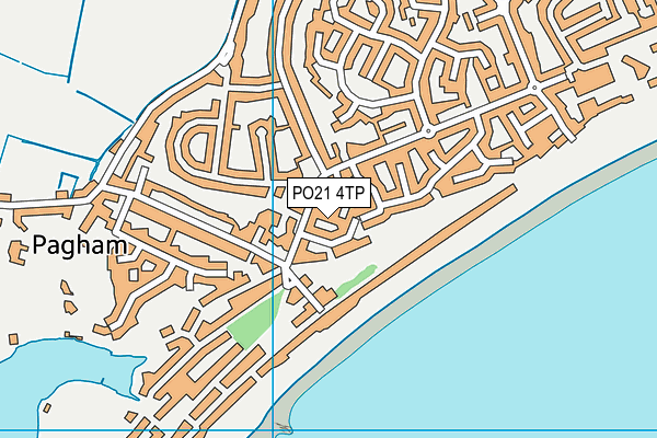 PO21 4TP map - OS VectorMap District (Ordnance Survey)