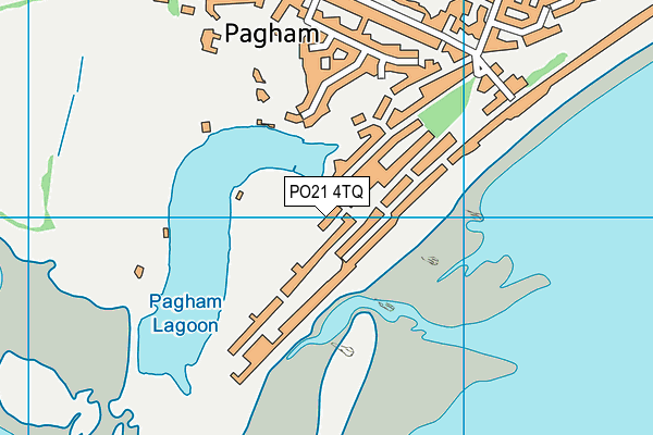 PO21 4TQ map - OS VectorMap District (Ordnance Survey)
