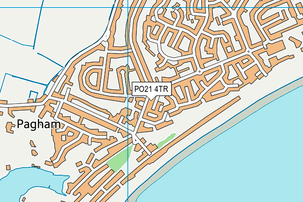 PO21 4TR map - OS VectorMap District (Ordnance Survey)