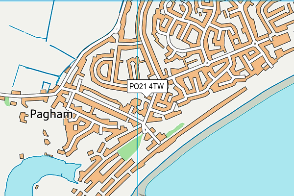 Map of PAGHAM GOLDEN BLADE LTD at district scale