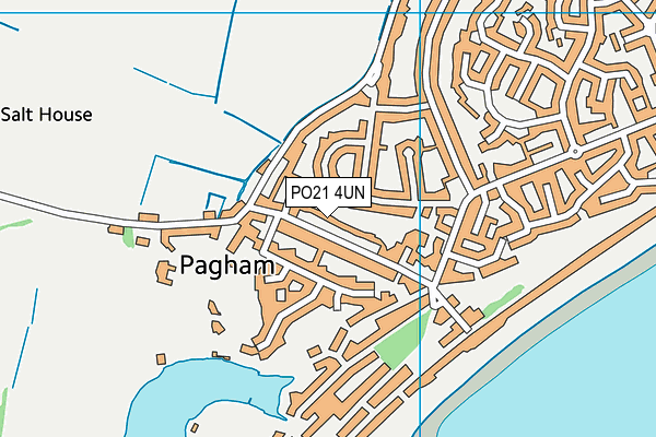 PO21 4UN map - OS VectorMap District (Ordnance Survey)