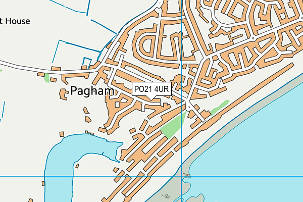 PO21 4UR map - OS VectorMap District (Ordnance Survey)