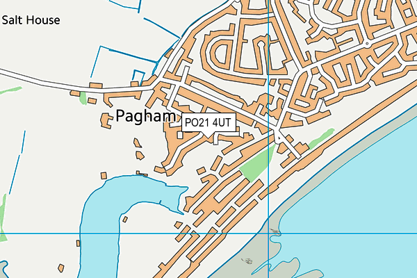 PO21 4UT map - OS VectorMap District (Ordnance Survey)