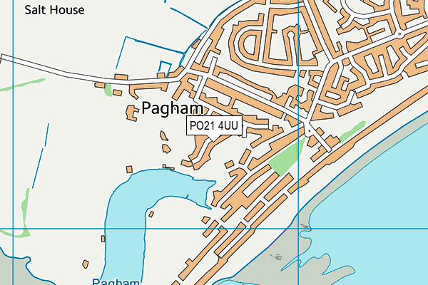 PO21 4UU map - OS VectorMap District (Ordnance Survey)