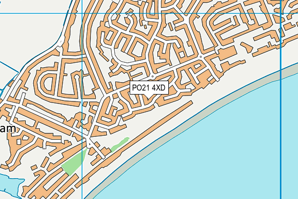 PO21 4XD map - OS VectorMap District (Ordnance Survey)