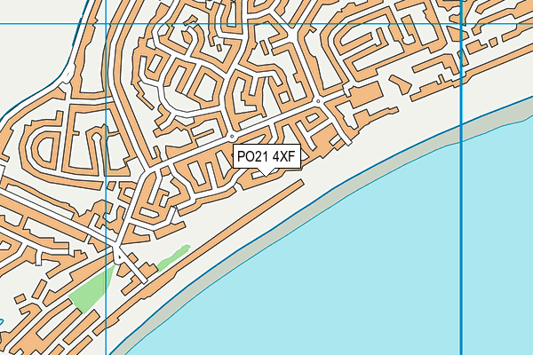 PO21 4XF map - OS VectorMap District (Ordnance Survey)