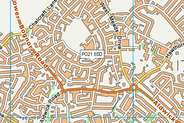 PO21 5SD map - OS VectorMap District (Ordnance Survey)