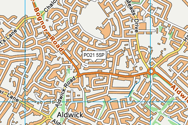 PO21 5SP map - OS VectorMap District (Ordnance Survey)