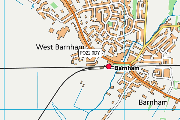 PO22 0DY map - OS VectorMap District (Ordnance Survey)