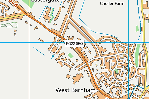 PO22 0EQ map - OS VectorMap District (Ordnance Survey)