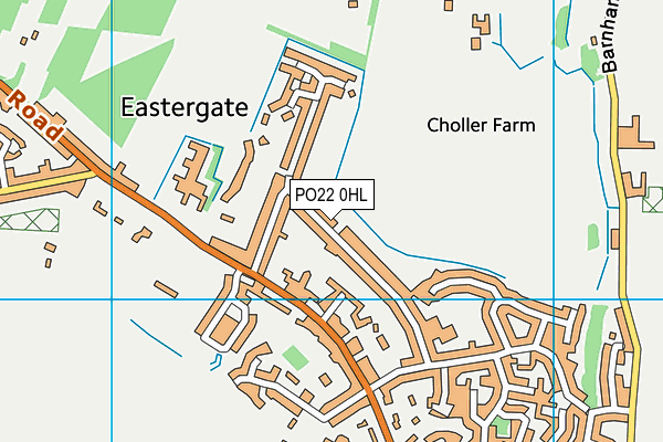 PO22 0HL map - OS VectorMap District (Ordnance Survey)