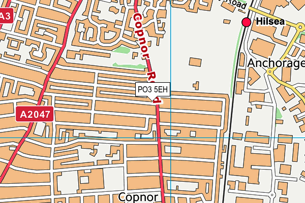 PO3 5EH map - OS VectorMap District (Ordnance Survey)