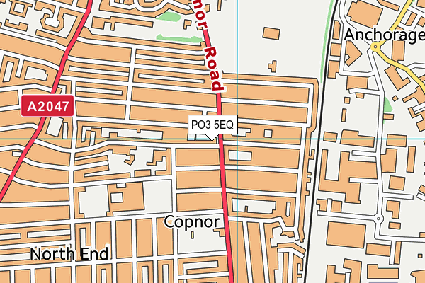 PO3 5EQ map - OS VectorMap District (Ordnance Survey)
