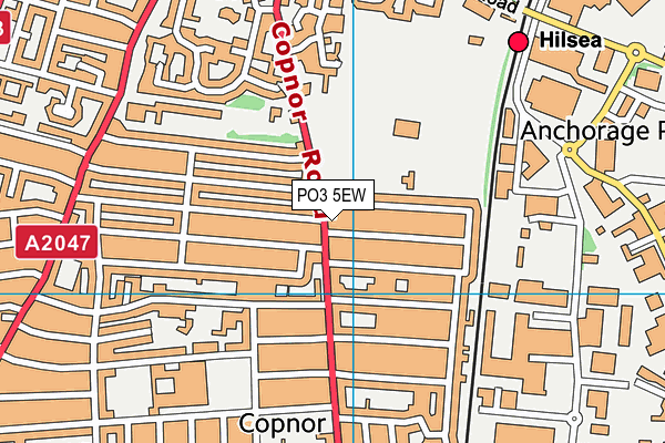 Pompey Health And Fitness map (PO3 5EW) - OS VectorMap District (Ordnance Survey)