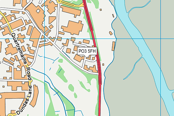 PO3 5FH map - OS VectorMap District (Ordnance Survey)