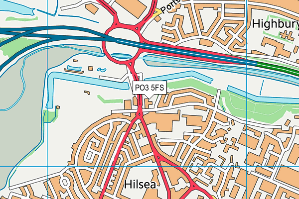 PO3 5FS map - OS VectorMap District (Ordnance Survey)