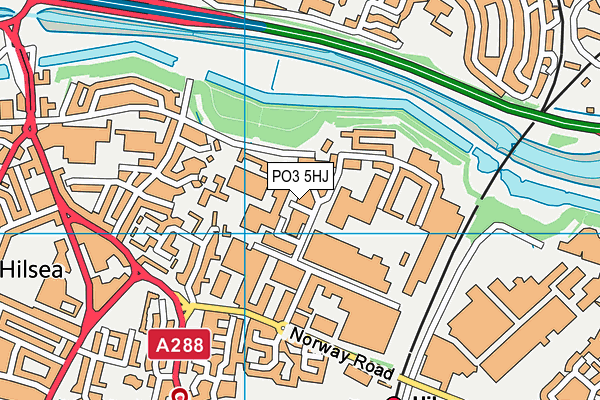 PO3 5HJ map - OS VectorMap District (Ordnance Survey)