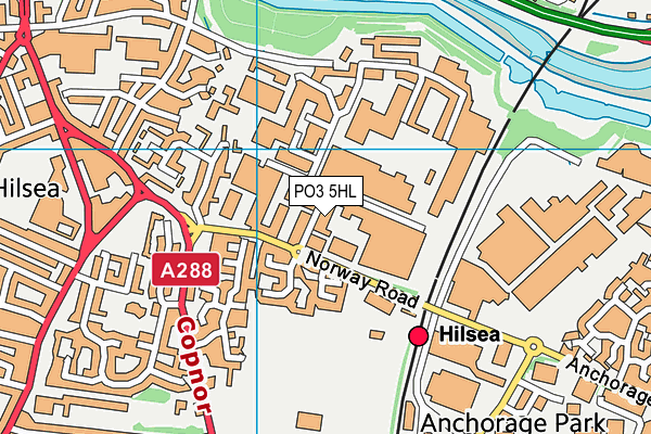 PO3 5HL map - OS VectorMap District (Ordnance Survey)
