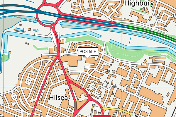 PO3 5LE map - OS VectorMap District (Ordnance Survey)