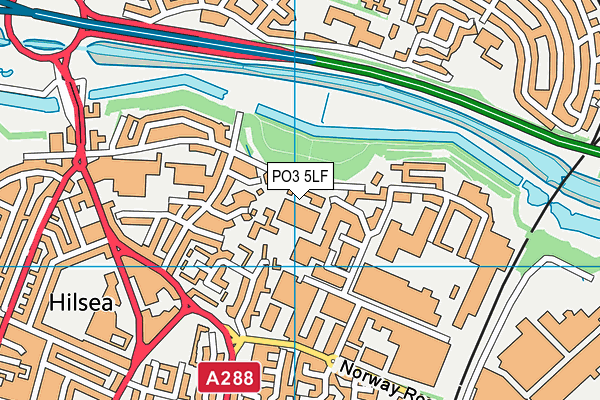 PO3 5LF map - OS VectorMap District (Ordnance Survey)