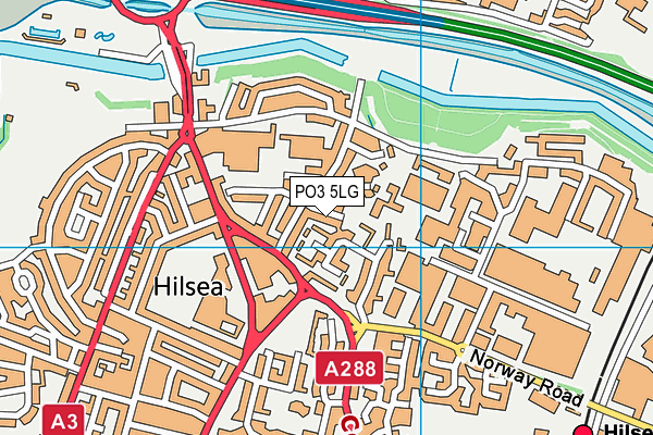 PO3 5LG map - OS VectorMap District (Ordnance Survey)