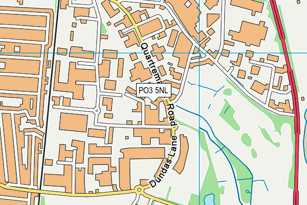PO3 5NL map - OS VectorMap District (Ordnance Survey)