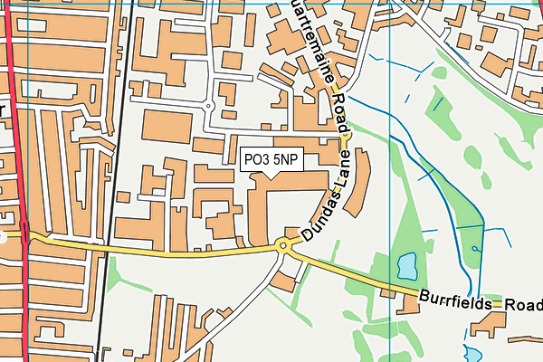 PO3 5NP map - OS VectorMap District (Ordnance Survey)