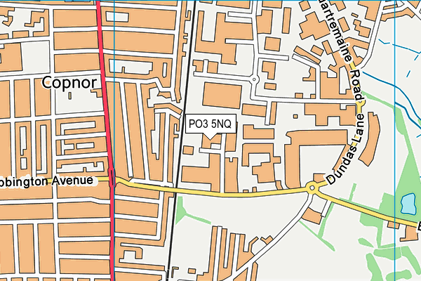 PO3 5NQ map - OS VectorMap District (Ordnance Survey)