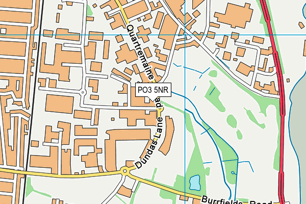 PO3 5NR map - OS VectorMap District (Ordnance Survey)